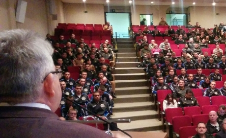 Cel. PMSC Marlon Jorge Teza palestrando.